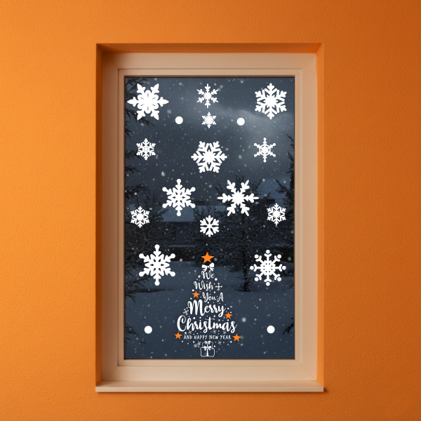 VINIL NAVIDEÑO PARA VENTANAS - vista alternativa
