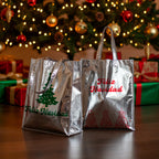 Bolsa de Regalo Navideña Metalizada