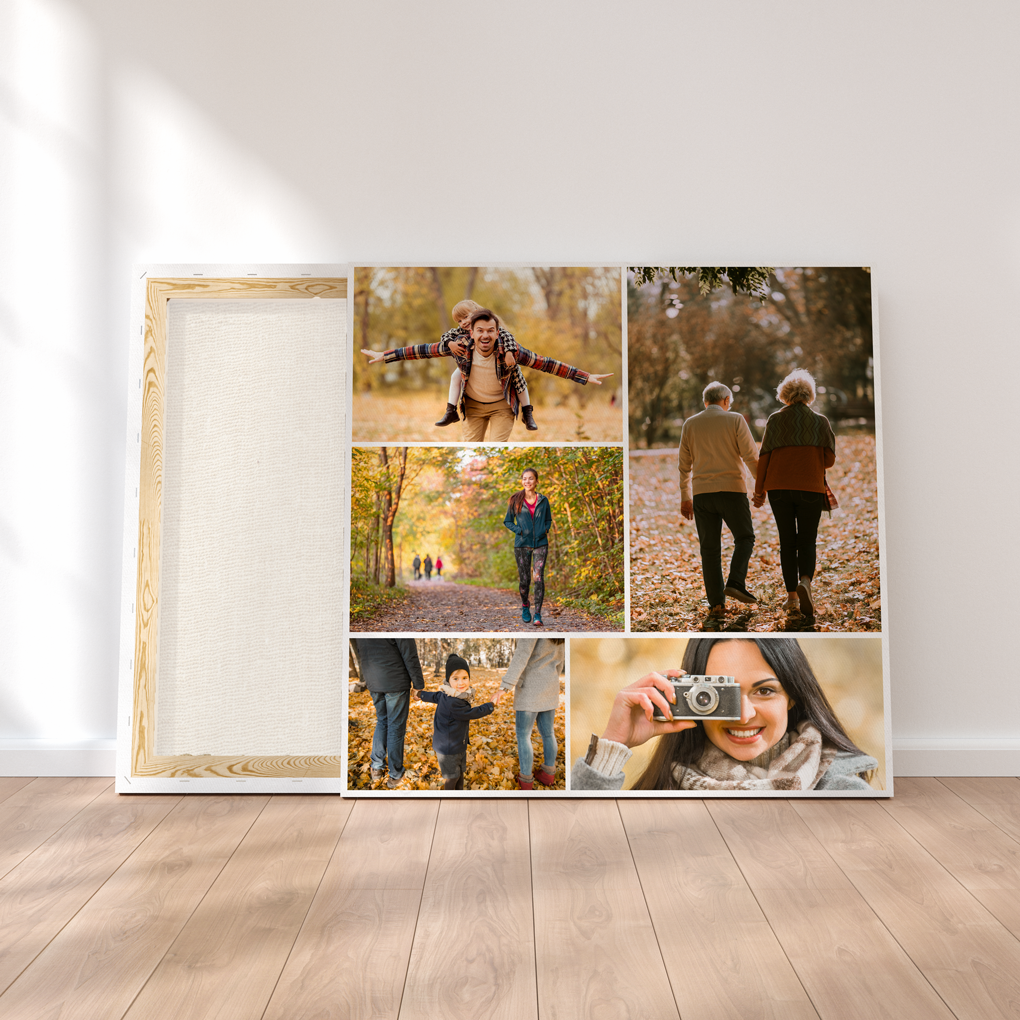 COLLAGE 5 FOTOS - CANVAS PERSONALIZADO - innpresiona
