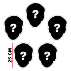 Set de 5 cabezas personalizadas de 25 cm