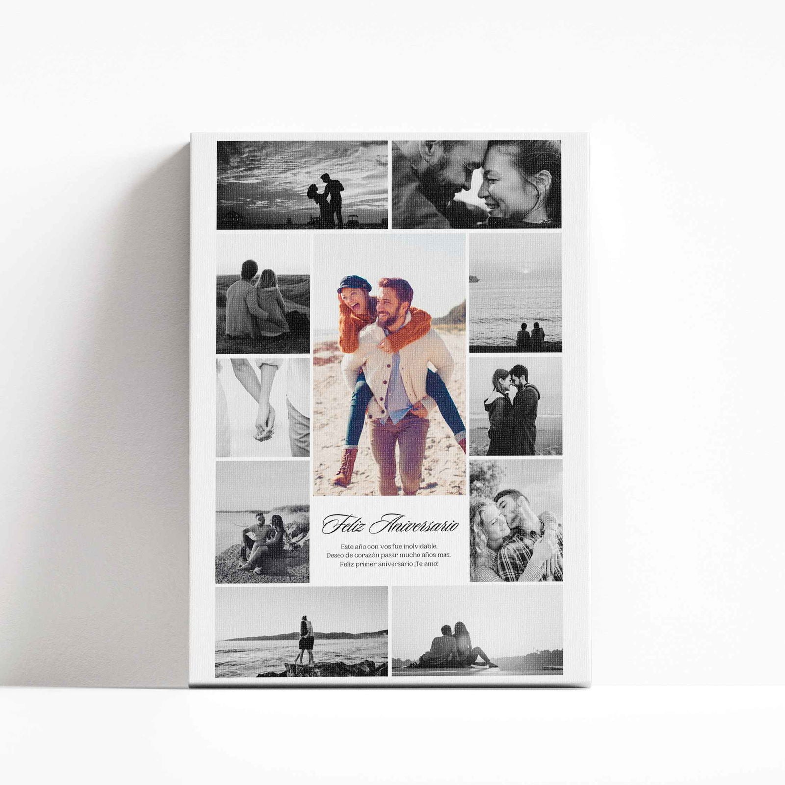 Collage de Fotos con Frase - Cuadro Canvas Personalizado - innpresiona