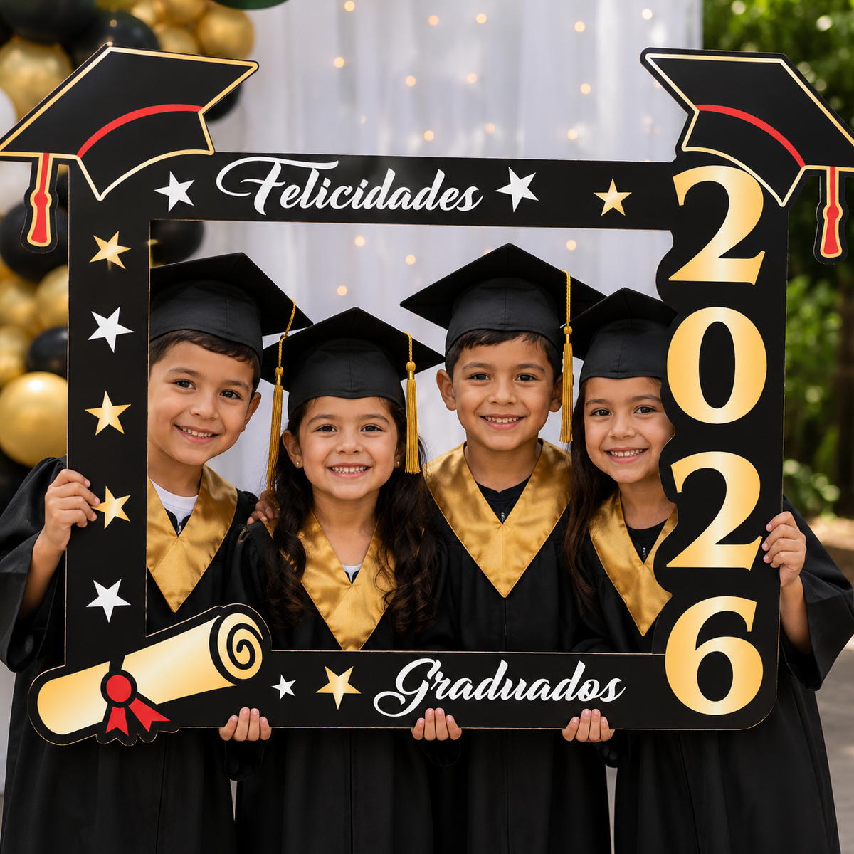 Marco de Coroplast para Selfies de Graduación + Letreros con Frases