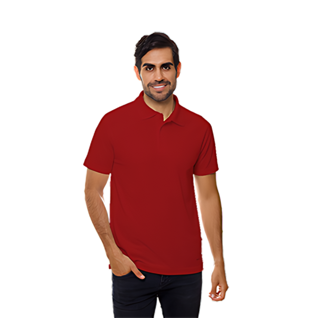 Playera Tipo Polo Dry Fit Manga Corta