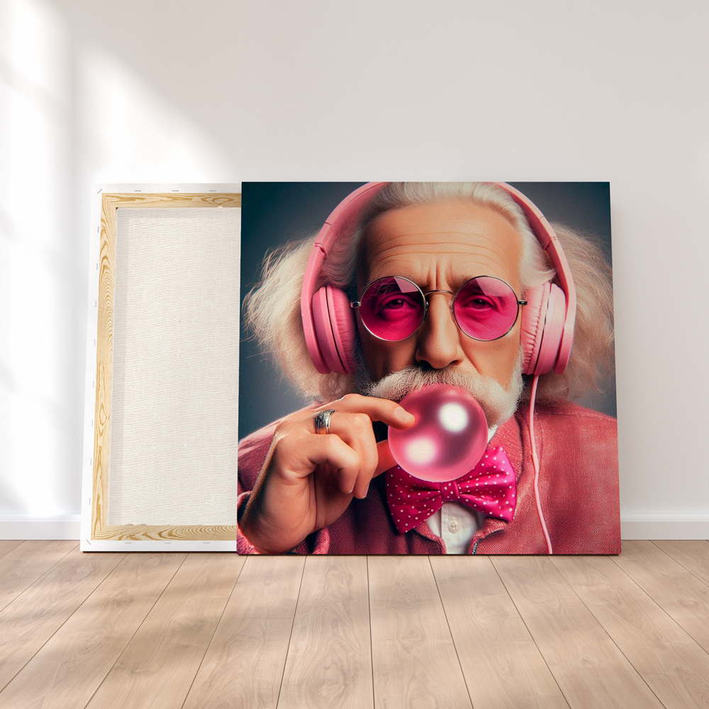 Einstein Bubble Gum - Cuadro Canvas - innpresiona