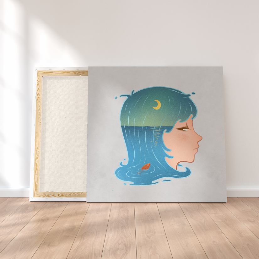 El mar en tu mente - Cuadro canvas - innpresiona