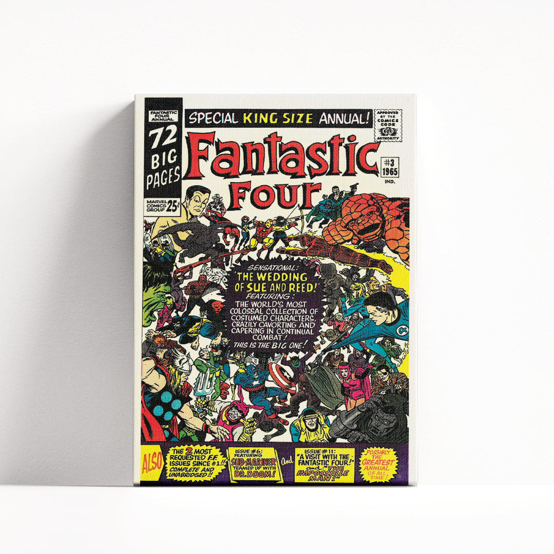 Comic Fantastic Four - Cuadro Canvas