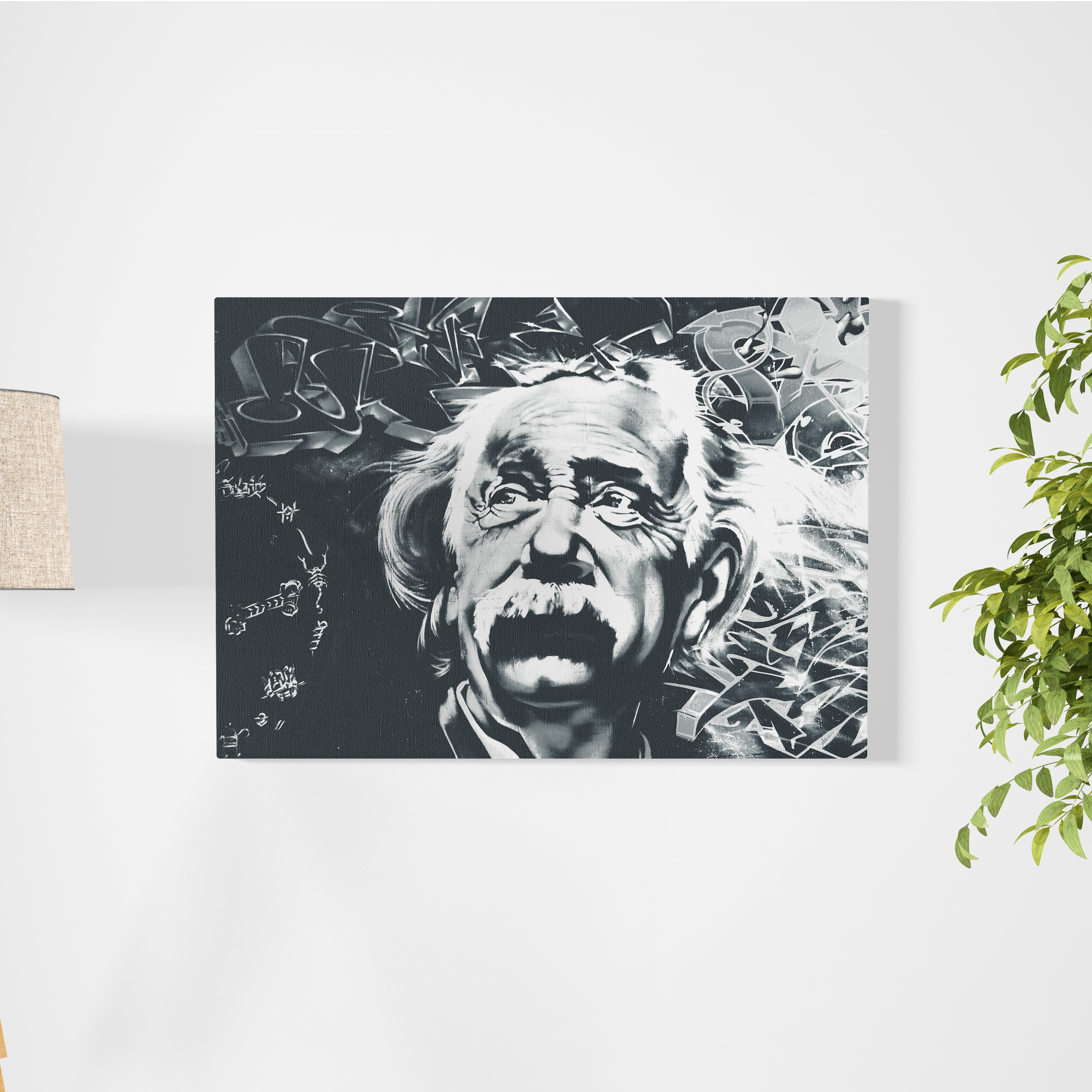 Einstein Graffiti - Cuadro de Arte Moderno para Sala