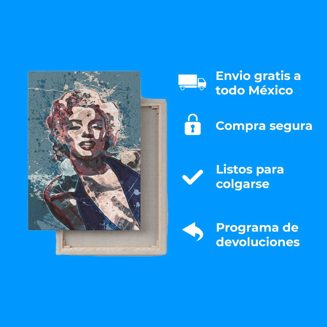 Joven colorida - Cuadro Canvas - innpresiona