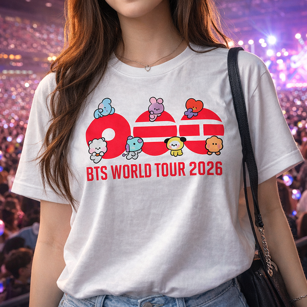 Playera BTS World Tour 2026 - Edición BT21 - vista alternativa
