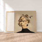 "Dama de Mariposas" - Cuadro Canvas Decorativo