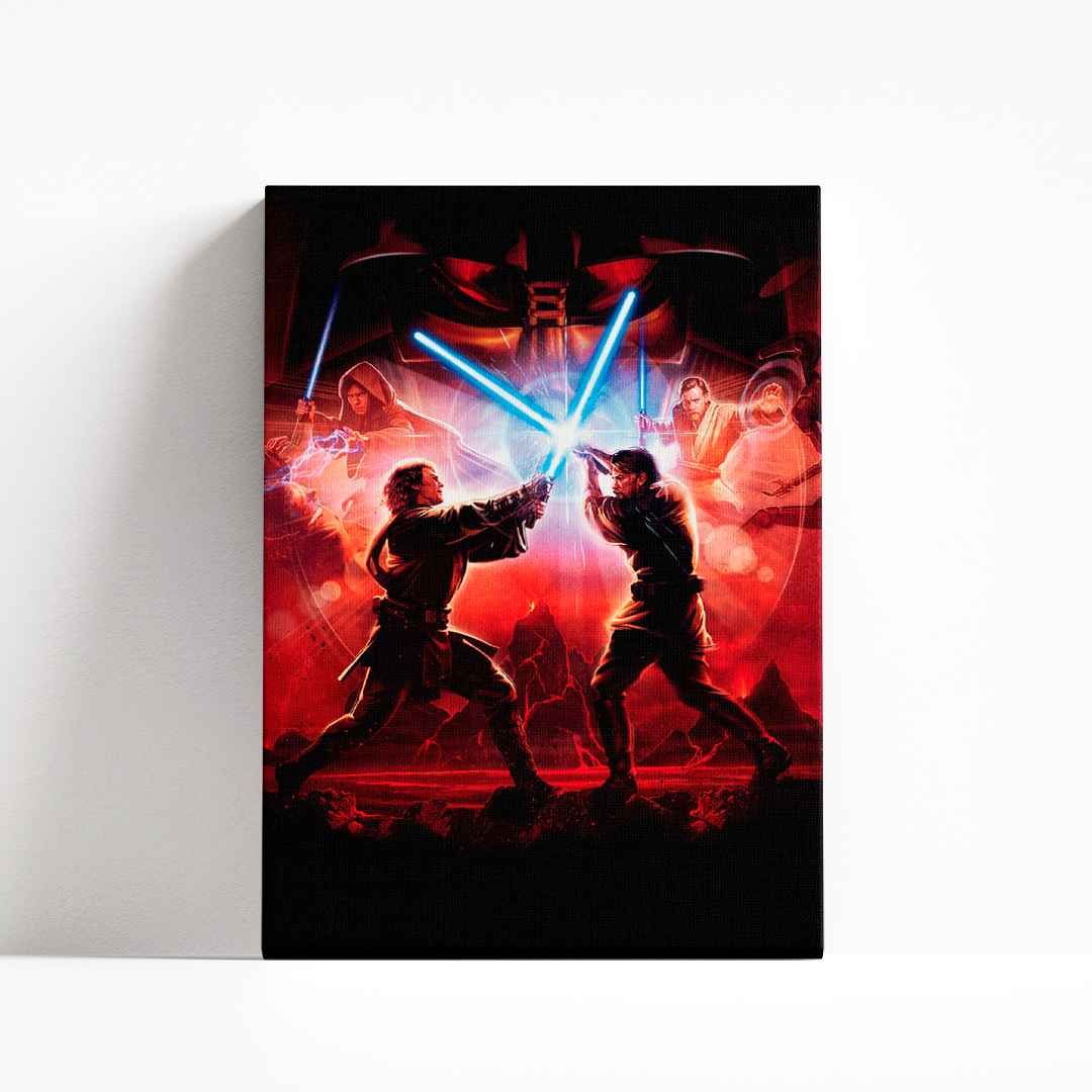 OBI wan VS Anakin - Cuadro Canvas - innpresiona