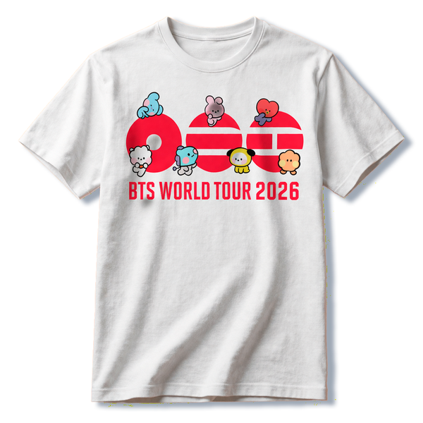 Playera BTS World Tour 2026 - Edición BT21