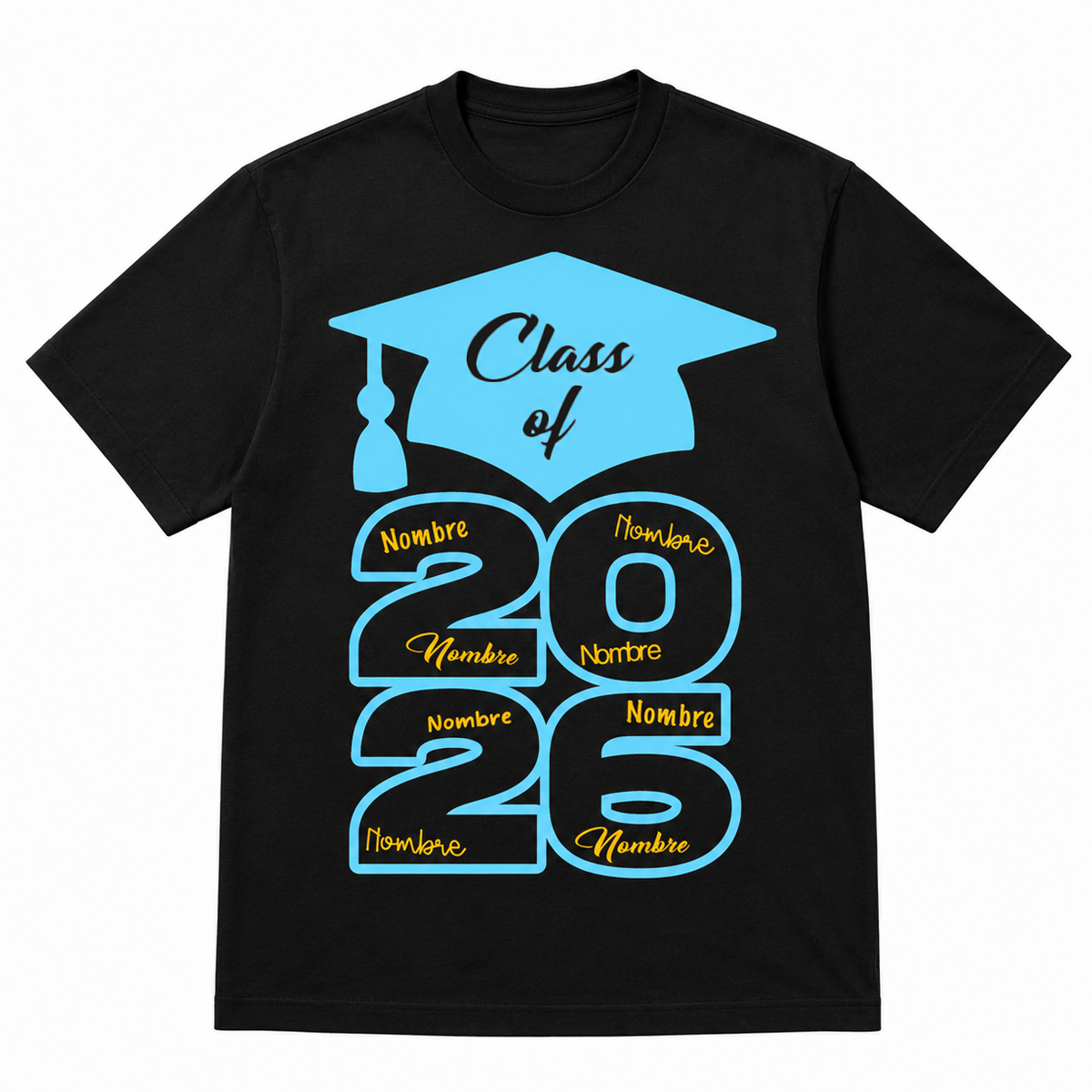 Playera Clásica para Graduación 2026 | Personalizada con Lista de Nombres