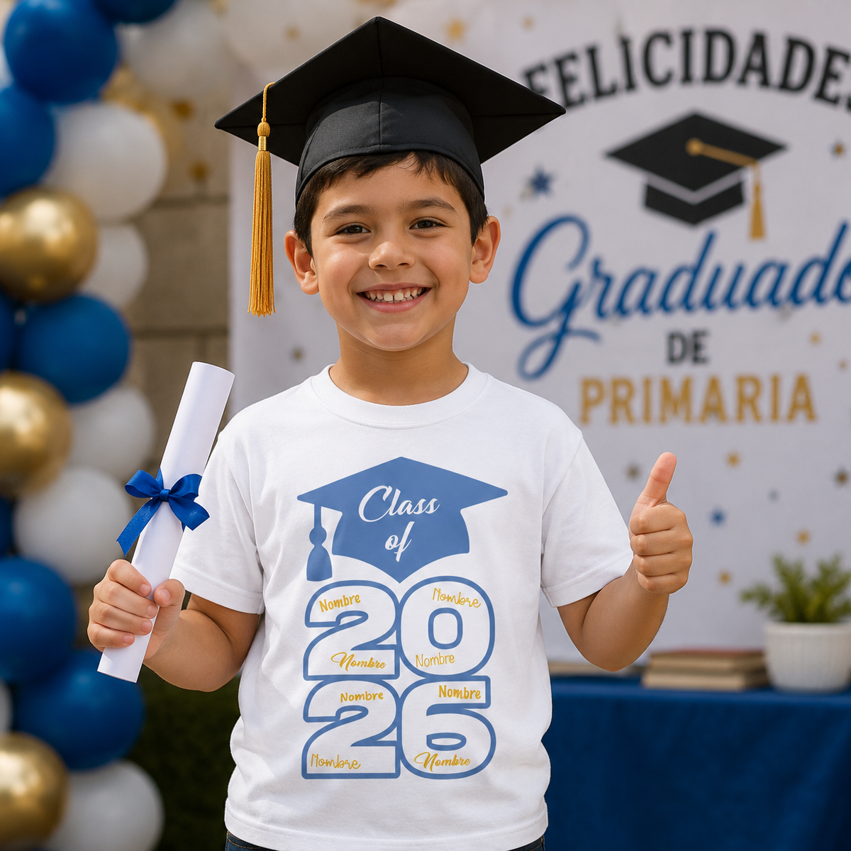 Playera Clásica para Graduación 2026 | Personalizada con Lista de Nombres