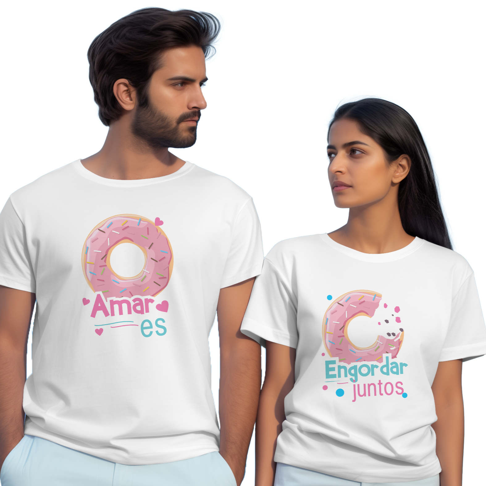 Playeras en Pareja - Engordar Juntos - innpresiona