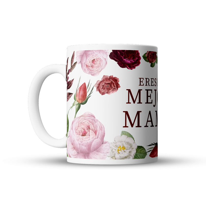 Taza Día de las Madres Diseño Floral - Regalo Perfecto para Mamá