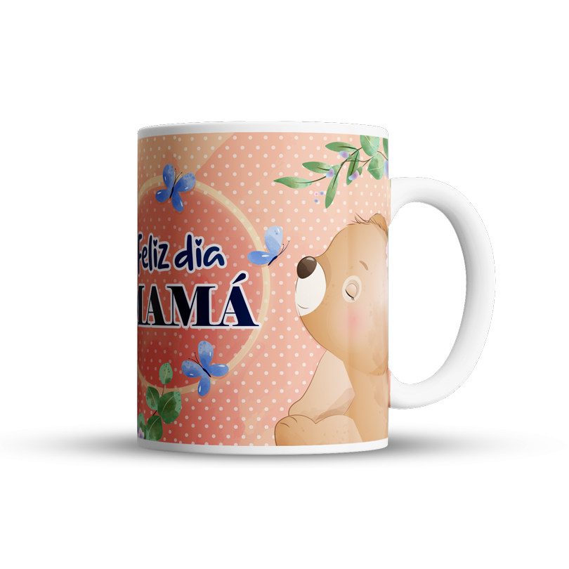 Feliz día Mamá - Taza personalizable para regalar