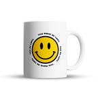 Taza Food Makes Me Happy  - Taza Aesthetic 11 oz - innpresiona