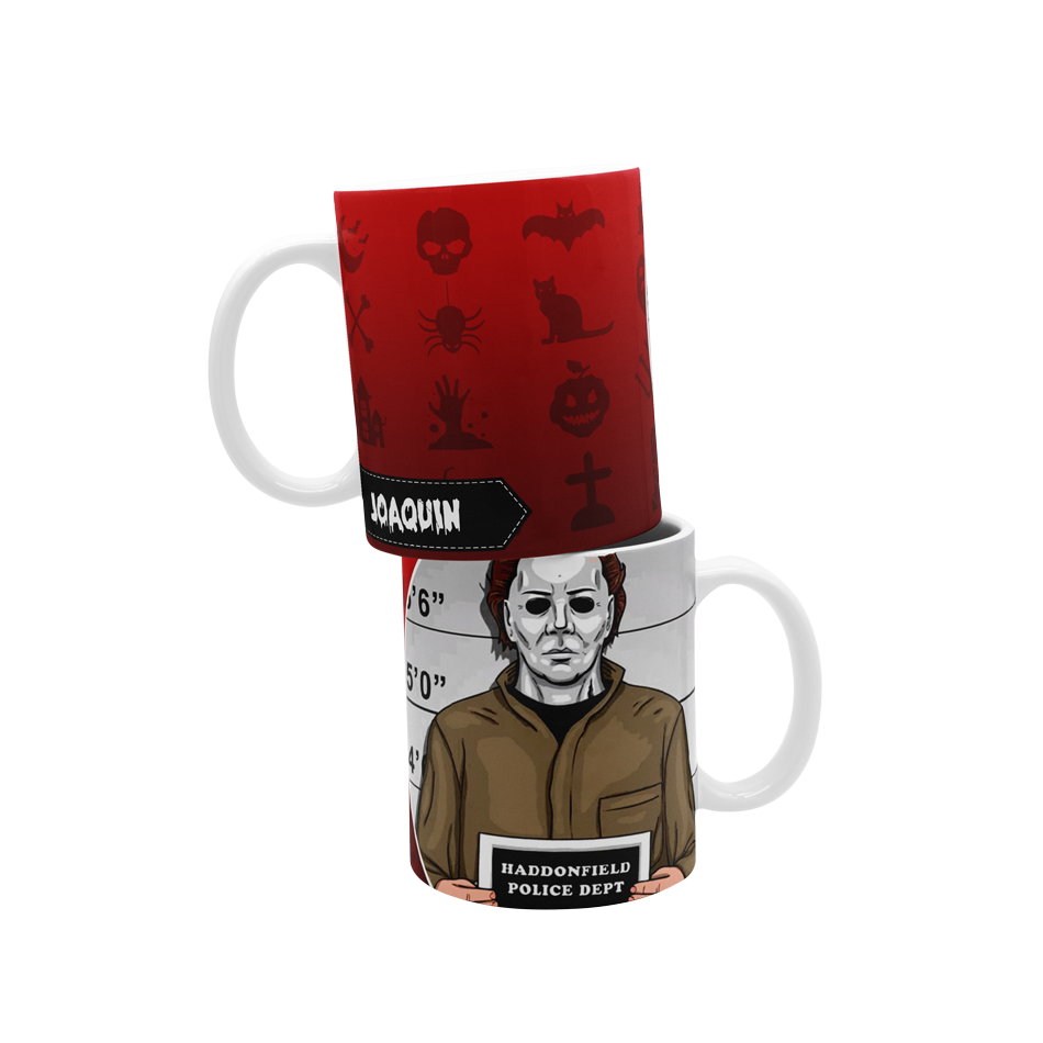 Taza Michael Mayers - Taza Personalizada Halloween - innpresiona