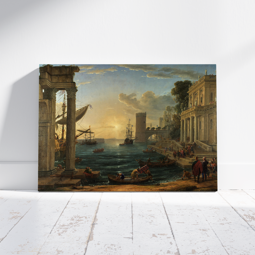 The Embarkation of the Queen of Sheba - Claude Lorrain - innpresiona