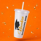 Juego de 12 Vasos Personalizado "Graduación Clase 2026" | 27 oz (800 ml)