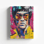 Bruce Lee Paint - Cuadro Canvas - Innovaprint MX