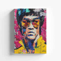 Bruce Lee Paint - Cuadro Canvas