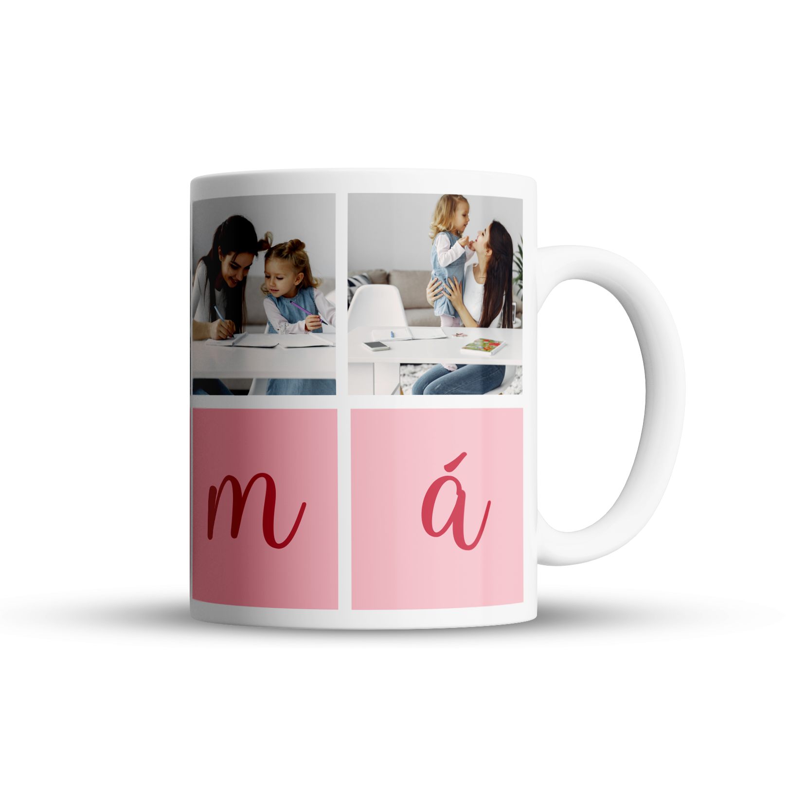 Taza Personalizada de Collage para el Día de las Madres