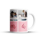 Taza Personalizada de Collage para el Día de las Madres