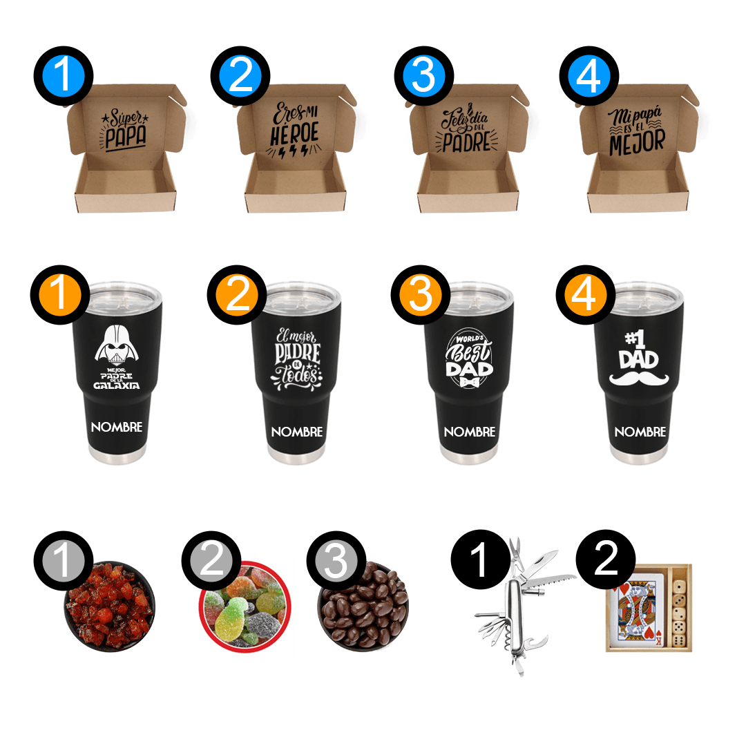 Caja de Regalo Día del Padre - Regalo Personalizado - Innovaprint MX