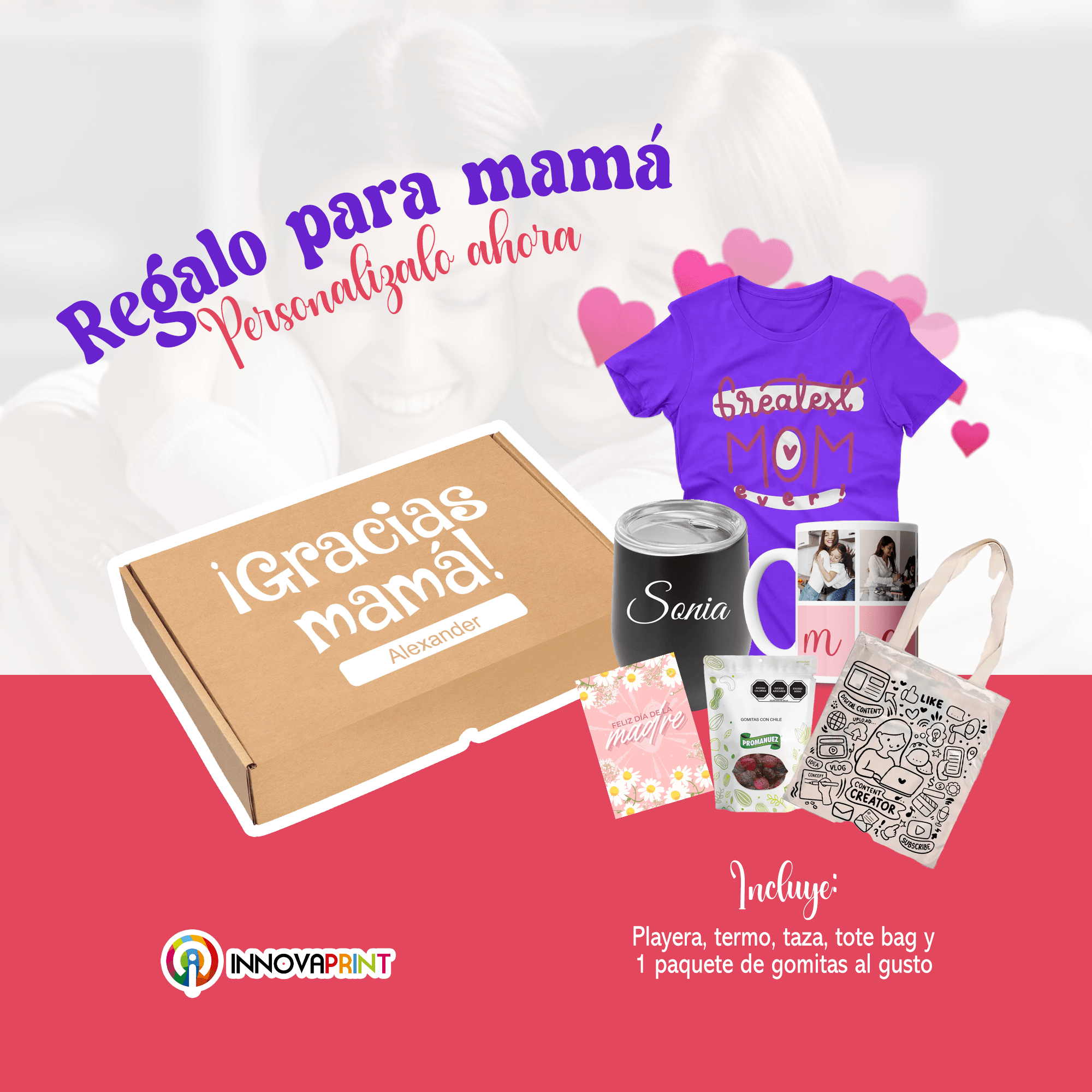 Box de Productos Personalizados - Día de la Madre - Innovaprint MX