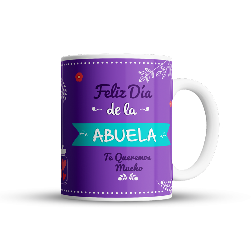 Te queremos mucho Abuela – Taza Personalizada