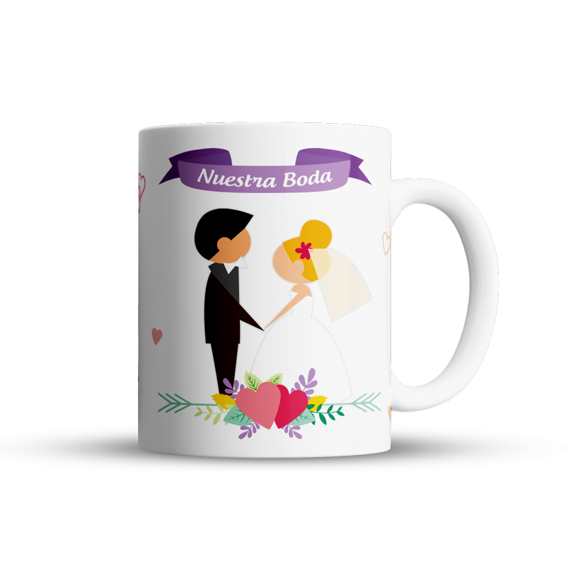 TAZA NUESTRA BODA - Tazas personalizadas para San Valentín