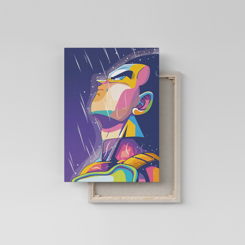 Vegeta Bajo la Lluvia - Cuadro Canvas