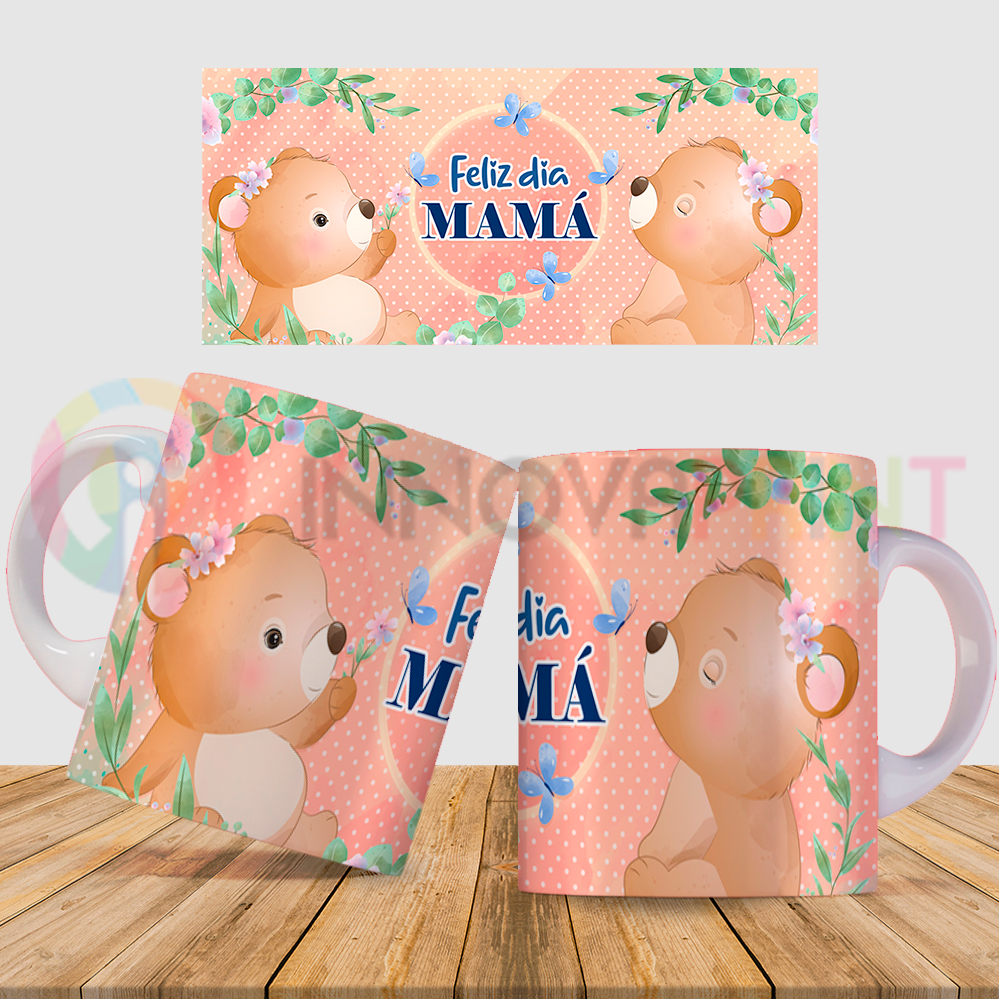 Feliz día Mamá - Taza personalizable para regalar