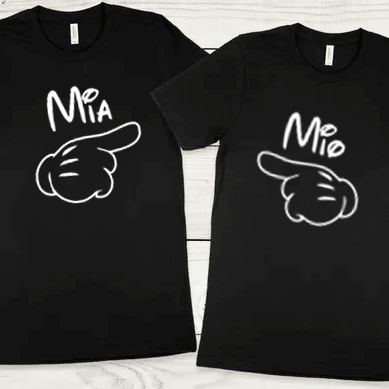Playeras en Pareja - Mio y mia - innpresiona