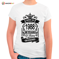 Playera de cumpleaños personalizada - MADE IN